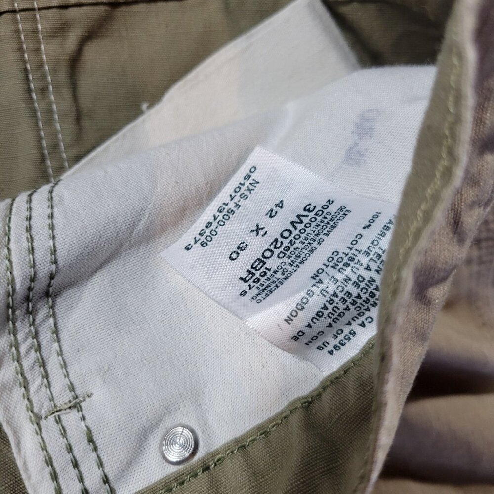 Wrangler Riggs Workwear Pants Mens 42x30 Beige Riptop Utility Straight - Picture 3 of 7